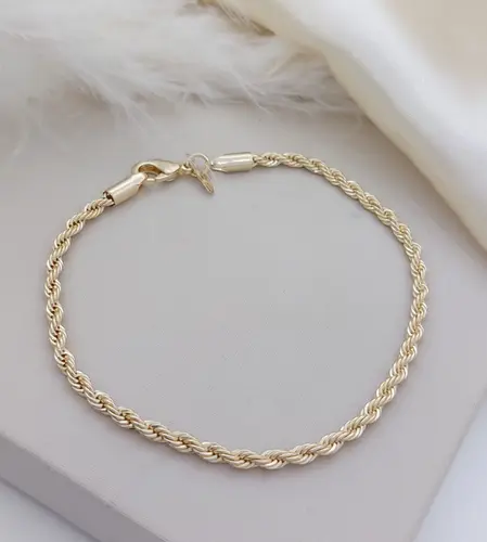 PULSEIRA CORDÃO BAIANO BANHADA A OURO 18K