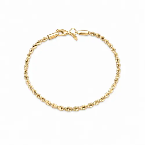 PULSEIRA CORDÃO BAIANO BANHADA A OURO 18K