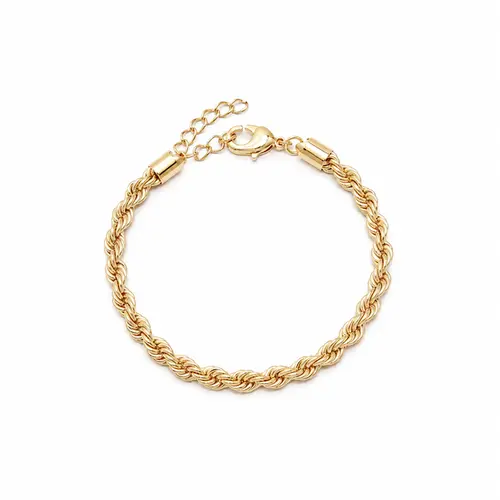 PULSEIRA CORDÃO BAIANO BANHADA A OURO 18K
