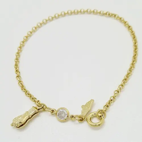 PULSEIRA PROTEÇÃO BANHADA A OURO 18K