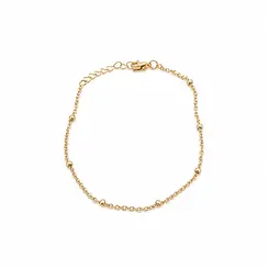 PULSEIRA PONTO DE OURO 14CM BANHADA OURO 18K