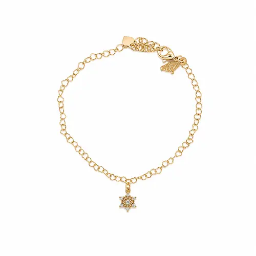 PULSEIRA LUNA CRYSTAL BANHADA A OURO 18K