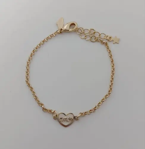 PULSEIRA LOVE BANHADA A OURO 18K