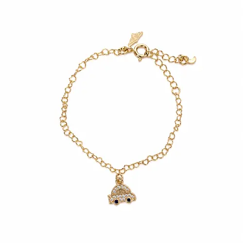 PULSEIRA LITTLE CAR GOLD BANHADA A OURO 18K
