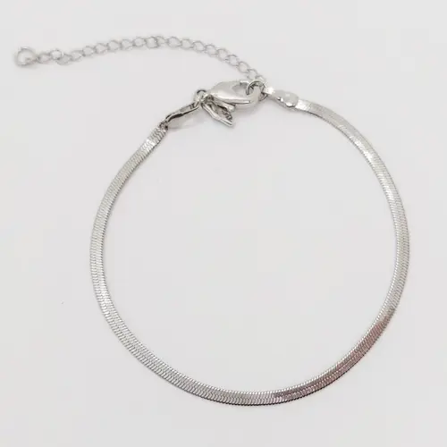 PULSEIRA FITA RODIUM BANHADA A O.B