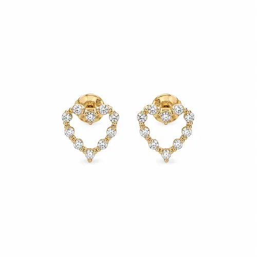 BRINCO CORAÇÃO IMPERIAL SHINE BANHADO A OURO 18K