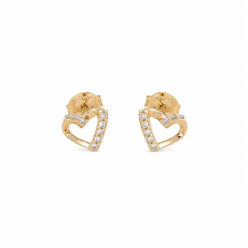 BRINCO CORAÇÃO SOFIA BANHADO A OURO 18K