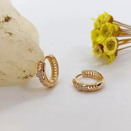 ARGOLA LAÇO BANHADA A OURO 18K
