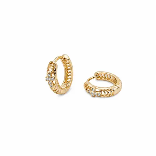 ARGOLA LAÇO BANHADA A OURO 18K
