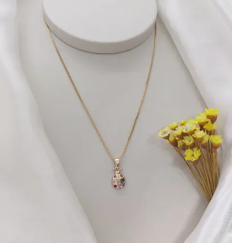 COLAR JOANINHA ENCANTADA BANHADO A OURO 18K