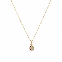 COLAR JOANINHA ENCANTADA BANHADO A OURO 18K