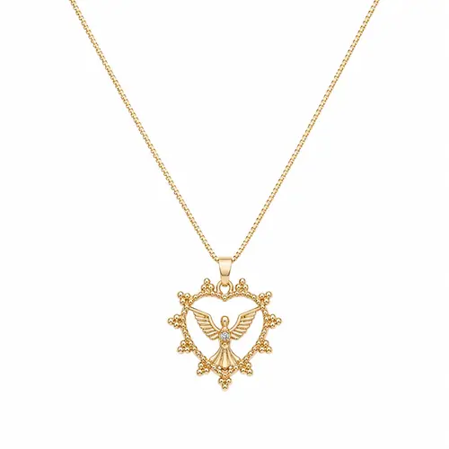 COLAR ESPIRITO DIVINO BANHADO A OURO 18K