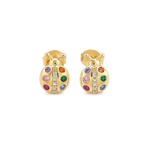 BRINCO JOANINHA DA SORTE BANHADO A OURO 18K