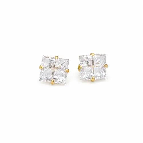 BRINCO CRUZ M BANHADO A OURO 18K