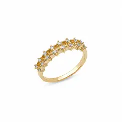 ANEL AURORA BANHADO A OURO 18K