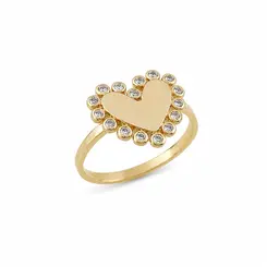 ANEL AMOR ESSENCIAL BANHADOA OURO 18K