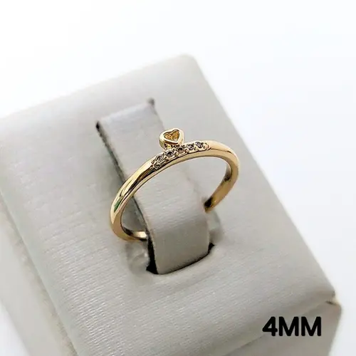 Anel Falange Amor Delicado Banhado a Ouro 18K
