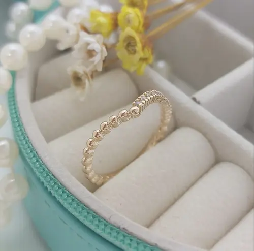 Anel Essência Delicada Banhado a Ouro 18K