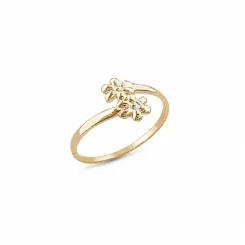 ANEL FALANGE JARDIM BANHADO A OURO 18K