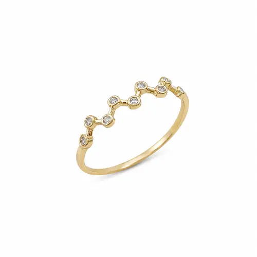 ANEL CONEXÕES BANHADO A OURO 18K