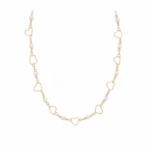 CHOKER PÉROLAS DO AMOR BANHADO A OURO 18K