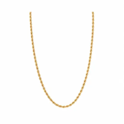 COLAR ROPE ESSENCE BANHADO A OURO 18K