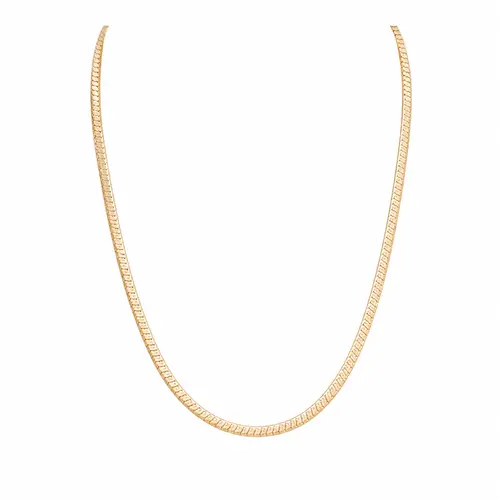 CHOKER URBAN FLAT BANHADA A OURO 18K
