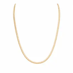 CHOKER URBAN FLAT BANHADA A OURO 18K