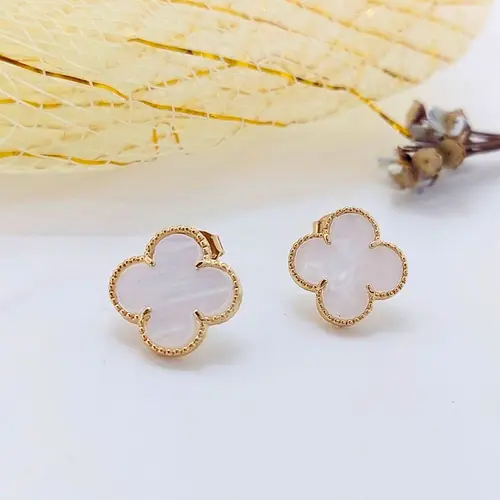 BRINCO CLOVER TREVO BANHADO A OURO 18K