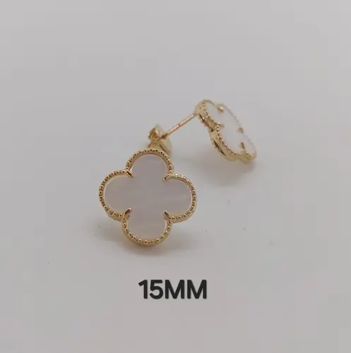 BRINCO CLOVER TREVO BANHADO A OURO 18K