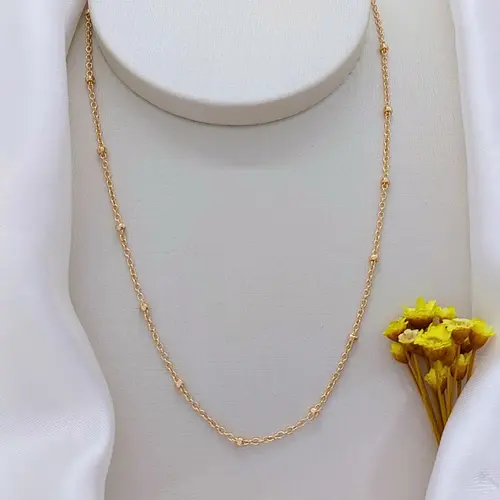 CHOKER BOLINHAS MINIMALISTA BANHADA A OURO 18K