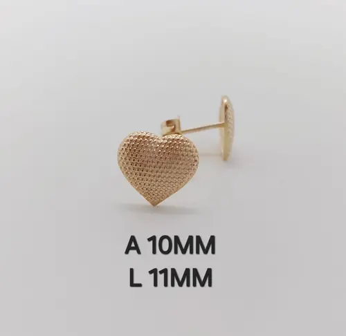 BRINCO CORAÇÃO LUNAR BANHADO A OURO 18K