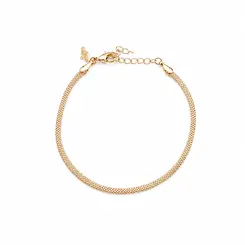 PULSEIRA GLOW MESH BANHADA A OURO 18K