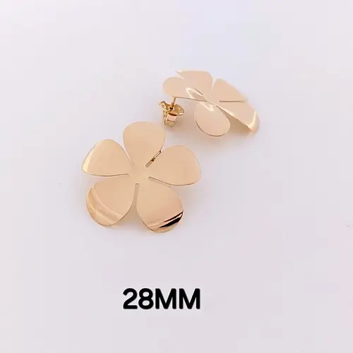 Brinco Flor Banhado a Ouro 18K