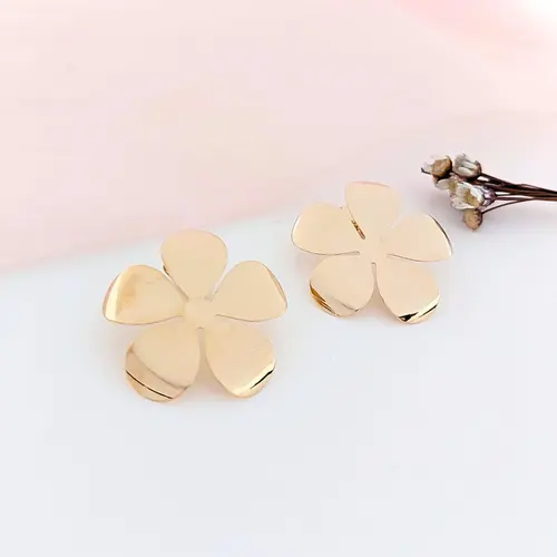Brinco Flor Banhado a Ouro 18K