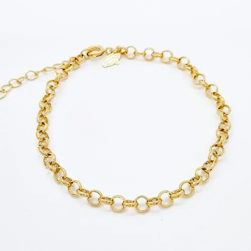 PULSEIRA ELO BANHADA A OURO 18K