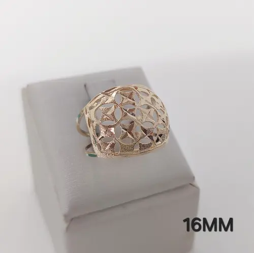 ANEL ARABESQUE GOLDEN BANHADO A OURO 18K