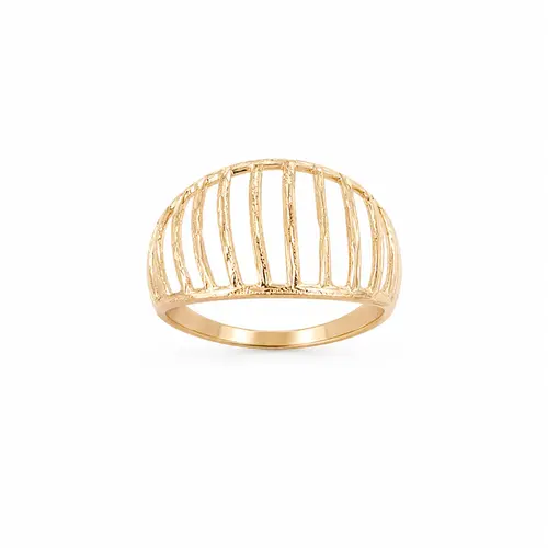ANEL SKILINE GOLD BANHADO A OURO 18K