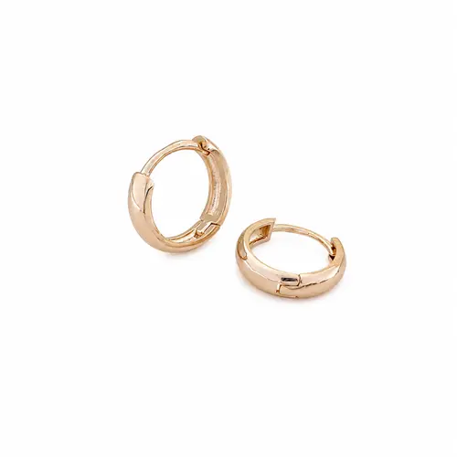 ARGOLA DELICATTA 10 MM BANHADA A OURO 18K