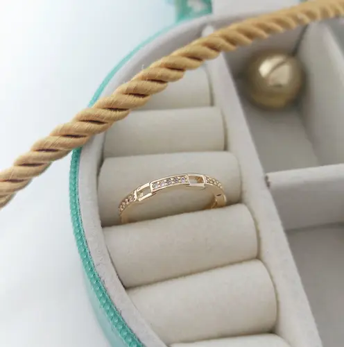 ANEL ELOS DE LUZ BANHADO A OURO 18K