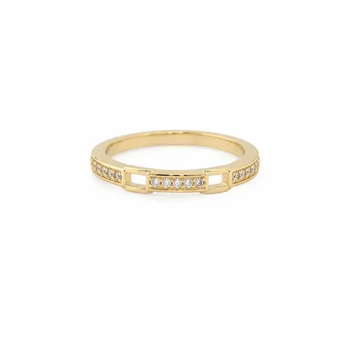 ANEL ELOS DE LUZ BANHADO A OURO 18K