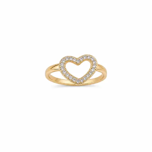 ANEL DE BRILHO BANHADO A OURO 18K