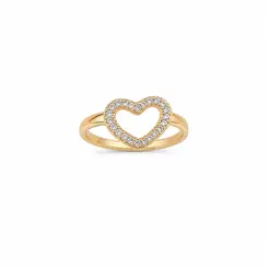 ANEL DE BRILHO BANHADO A OURO 18K