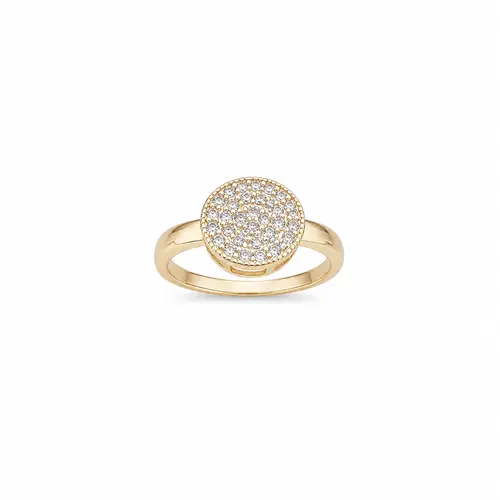 ANEL CHUVEIRO DE BRILHO BANHADO A OURO 18K