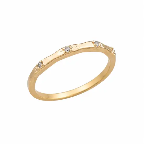ANEL RAMO DE LUZ BANHADO A OURO 18K