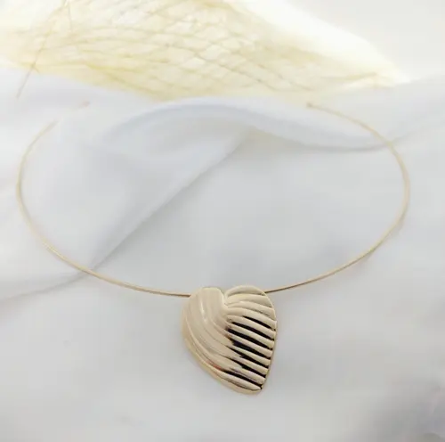 CHOKER ARO AURA DO AMOR BANHADO A OURO 18K