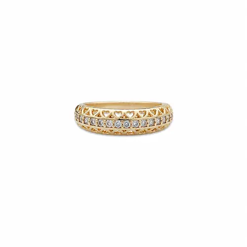ANEL AMOR EM DETALHES BANHADO A OURO 18K
