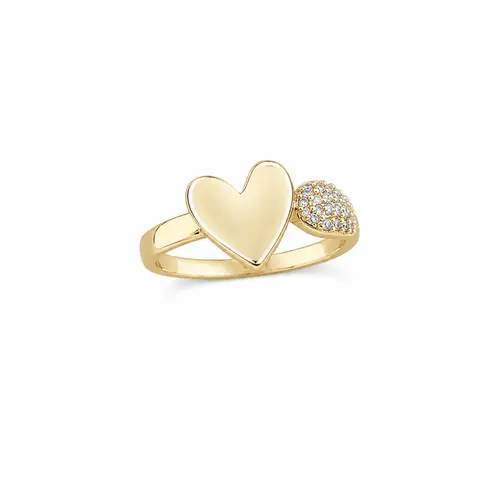 ANEL AMOR ESSENCIAL BANHADO A OURO 18K
