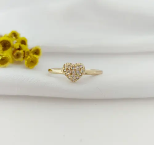 ANEL ENCANTO DE AMOR BANHADO A OURO 18K