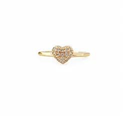 ANEL ENCANTO DE AMOR BANHADO A OURO 18K